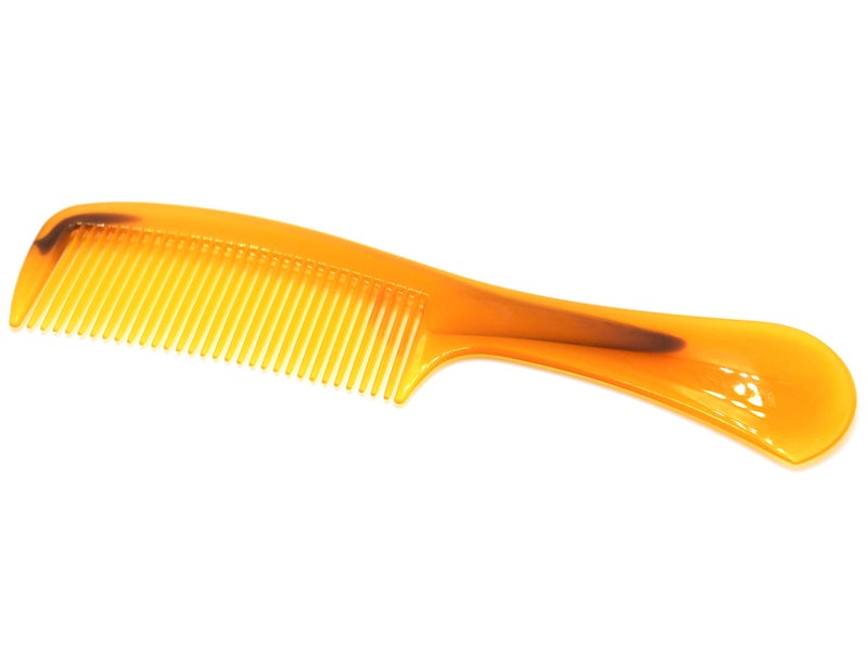 LBY Hair Comb, 5-Pack 16 cm(6.3"), Round Handle Comb Hair Care Comb, Plastic, Yellow - Image 4